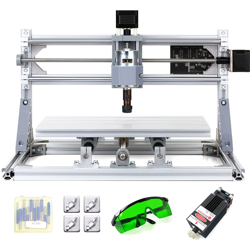 Asupermall - Combo Mini CNC motore incisione laser macchina utensile e controllo del motore CNC3018 con ER11 Collet occhiali spina testa del laser + características