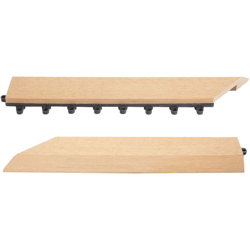 Set 2x listelli profilo per piastrelle Rhone T831 WPC 30x30cm teak sinistra con ganci - MENDLER características
