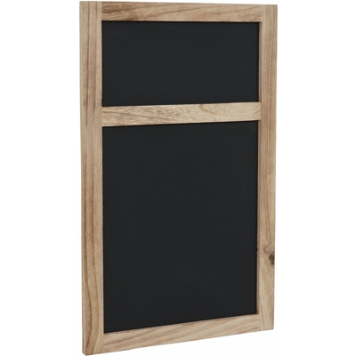 Lavagna da parete HWC-C51a decorativa legno paulonia 55x34x2cm ~ naturale - MENDLER