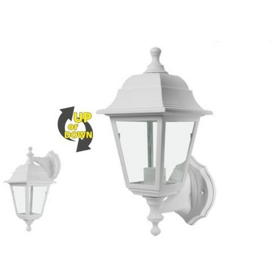 Applique esterno Zeus bianco IP44 1 x E27 - NOVA LINE