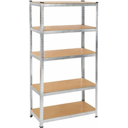 Scaffalatura per carichi pesanti in lamiera d'acciaio - scaffali, scaffali metallici, scaffalature metalliche - 150 kg - TECTAKE precio