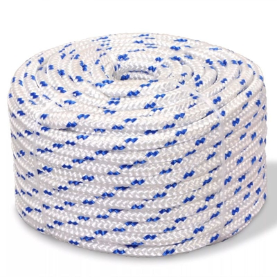 Corda Nautica in Polipropilene 10 mm 50 m Bianca - ASUPERMALL