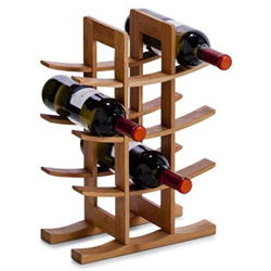Zeller 13580 Scaffale portabottiglie in bambù 29 x 16 x 42 cm precio