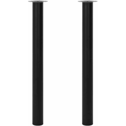 Gambe Telescopiche Tavolo 2 pz Nere 710 mm-1100 mm - VIDAXL en oferta
