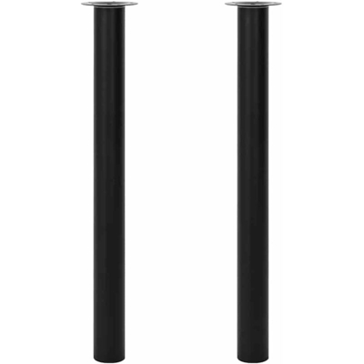 Gambe Telescopiche Tavolo 2 pz Nere 710 mm-1100 mm - VIDAXL
