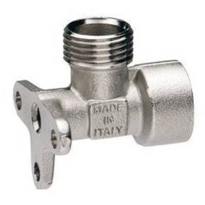 Raccordo A 'L' Femmina Con Attacco A Muro 1/2' - ITAP
