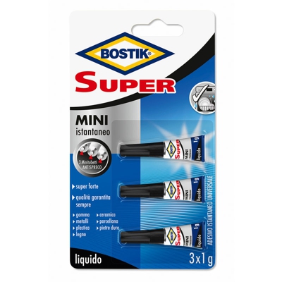 10 PZ Di BOSTIK SUPER MINI 3X1 - UHU BOSTIK