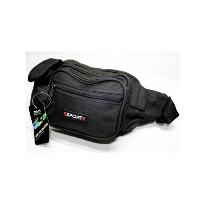 Exsensa - BORSELLO UOMO MULTIUSO BORSA MARSUPIO MULTIUSO NERO MOD.168