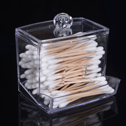Tampone di cotone acrilico trasparente, contenitore di cotone - ASUPERMALL en oferta