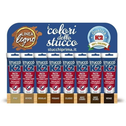 STUCCO IN PASTA COLORATO K2 ml 150 Noce scuro en oferta