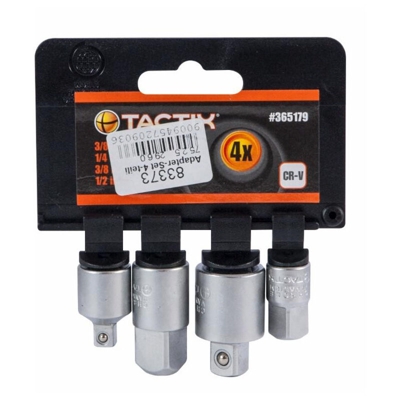 Set di 4 adattatori per chiavi a bussola TACTIX - LEM SELECT