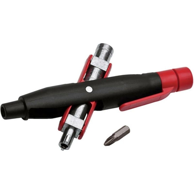 NWS 2005-7-SB Chiave per armadi Plastica, Zinco pressofuso Nero, Rosso