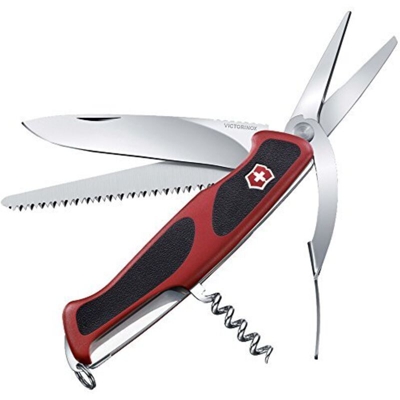 Coltellino svizzero Victorinox Rangergrip 71 Giardiniere 0.9713.C con forbici a leva e sega per legno 7 funzioni ideali per il giardinaggio