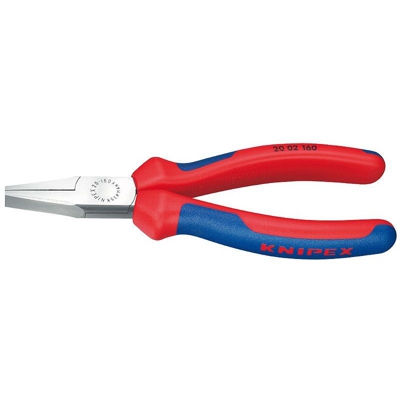 Knipex Pinza per meccanica a becchi piatti diritti 160 mm - 20 02 160 SB