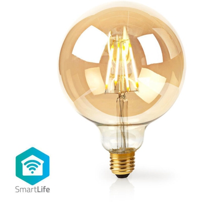 Nedis Lampadina con Filamento LED WiFi Smart | E27 | 125 mm | 5 W | 500 lm NE550695567