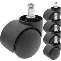 PrimeMatik - Rotelle pivotanti ruote di nylon senza freno 50 mm M11 5 pack precio