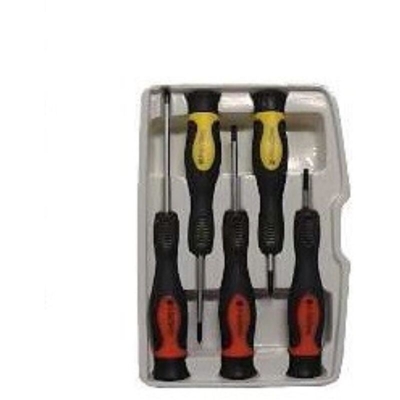 ASSORTIMENTO DI 5 CACCIAVITI DI PRECISIONE - modello corto - ORECA