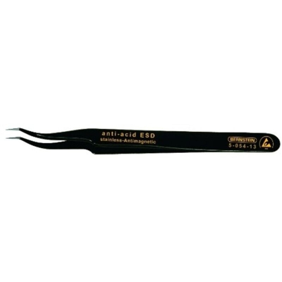 Bernstein 5-054-13 Pinzetta SMD 7abb SA-ESD Punte curve, Molto acuminate 120 mm