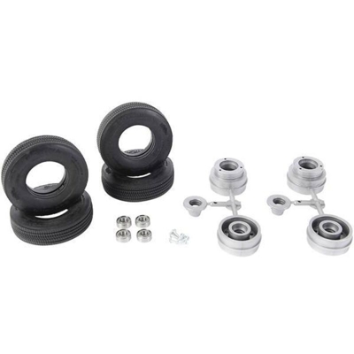 Carson Modellsport 1:14 Rimorchio per camion Ruote complete Plastica Profilo stradale Euro Argento 1 Paio/a