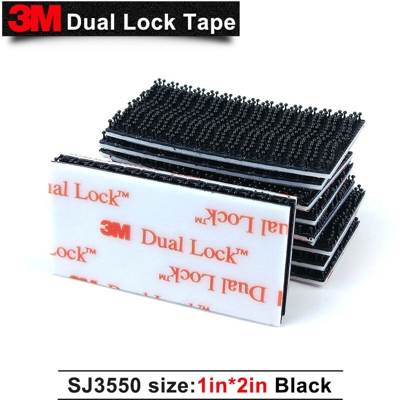 Velcro adesivo nero 25mm x 5cm Dual lock SJ 3550 3M? GOPRO e TELEPASS Quantità - 10 pezzi (25mm x 50mm)