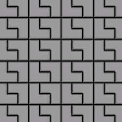 Mosaico metallo solido Acciaio inossidabile opaco grigio spesso 1,6 mm ALLOY Kink-S-S-MA disegnato da Karim Rashid en oferta