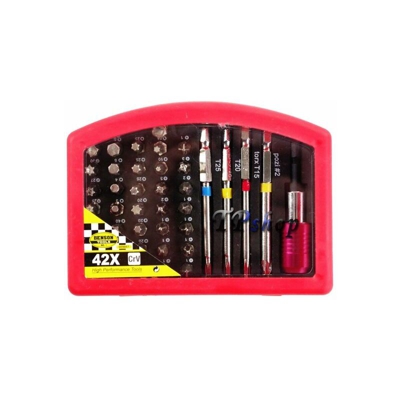 Tp - Set 42 In 1 Punte Di Precisione Cacciaviti Torx Intercambiabili Per Avvitatore
