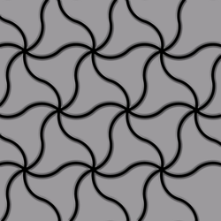 Mosaico metallo solido Acciaio inossidabile opaco grigio spesso 1,6 mm ALLOY Ninja-S-S-MA disegnato da Karim Rashid en oferta