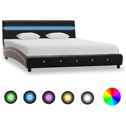 Giroletto Con Led Nero In Similpelle 140x200 Cm precio