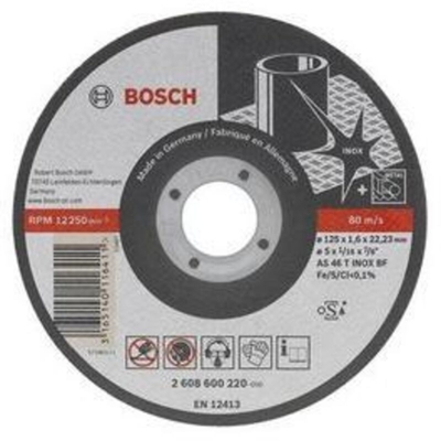 Bosch Accessories 2608602220 2608602220 Disco di taglio dritto 115 mm 22.23 mm 1 pz.