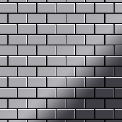 Mosaico metallo solido Acciaio inossidabile specchiato grigio spesso 1,6 mm ALLOY House-S-S-M