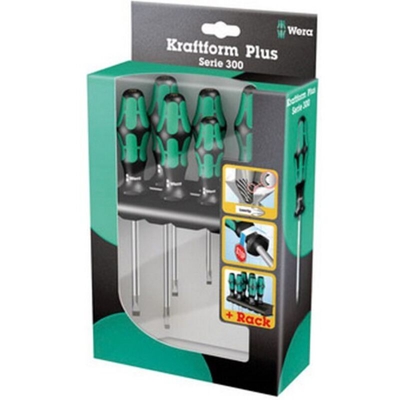 Wera 334/355/6 Kraftform Plus Lasertip Set di Cacciaviti 6 Pezzi