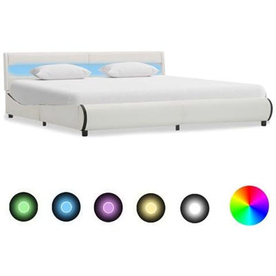 Giroletto Con Led Bianco In Similpelle 180x200 Cm