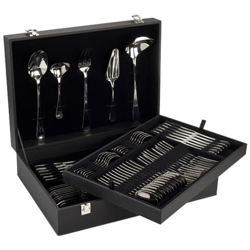 Serie Madrid - Pacco Regalo Set Di Posateria 113 Pezzi (set Completo) - Monoblocco Unipezzo Colore Argento características