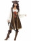Costume pirata marrone donna