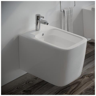 Bidet SOSPESO filo muro in ceramica SQUARE