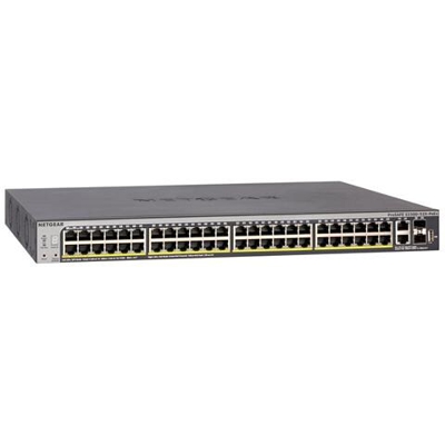 Switch ProSafe S3300-52X-PoE+ (GS752TXP) 48 Porte Gigabit Ethernet 10/100/1000 Mbps / 2 x USB / 2 x SFP / 2 x SFP+ Gestito