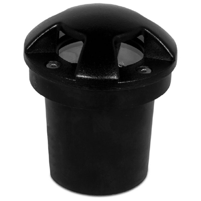 Segnapasso Led 7W IP65 da incasso rotondo quadrupla emissione luminose Bianco Caldo 3000K nero - WISDOM