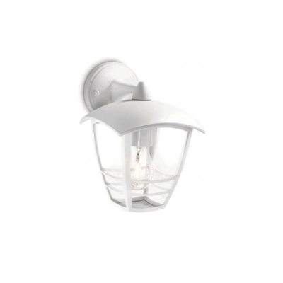 Philips Creek Lampada da Parete da Esterno, Lanterna Down, Alluminio, Bianco