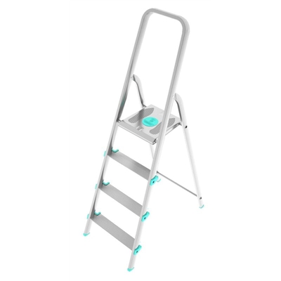 Colombo Scala LIBELLULA 4 gradini in alluminio con gradini antiscivolo piedini antiscivolo portata max 150kg EN131 MADE IN ITALY