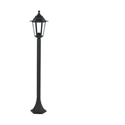 Lampioncino Poseidone nero 1 metro IP44 da giardino 1 x E27 - NOVA LINE