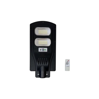 Lampione Led 60W con sensore crepuscolare e di movimento ad energia solare IP65 Bianco Freddo 6500K con telecomando - WISDOM