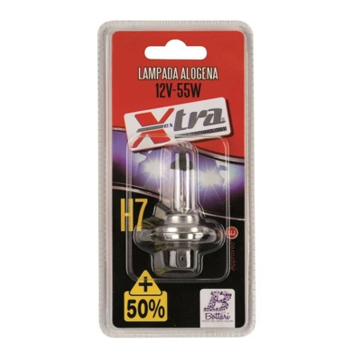 Lampada Alogena Auto 12V H7 55 W + 50 % Luminosità - BOTTARI