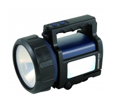 IR666-10W Doomster Trekk Faro Ricaricabile Anti Blackout LED CREE 10 W e Lanterna Laterale, Blu, 20.8x14.4x16.2 cm - Velamp