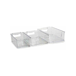 Secchio organizzatore (3 Pezzi) Trasparente - CLICCANDOSHOP características