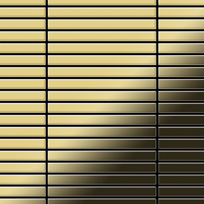 Mosaico metallo solido Ottone laminato oro spesso 1,6 mm ALLOY Linear-BM