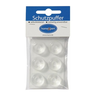 Tampone di protezione CLEAR Sofo D. 22,3mm altezza 10,1mm plastica trasparente autoadesivo - QUALITY BRAND
