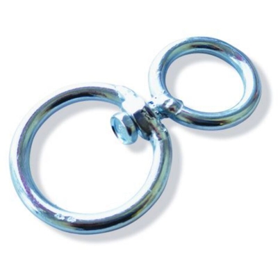 Marca - GIVOLARE IN ACCIAIO ZINCO D. 6 MM. A 2 ANELLI CATENA (21199)