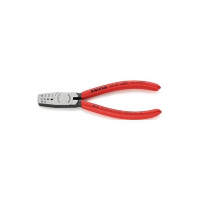 Pinza per crimpaggio per capicorda lucidata con rivestimento plastico 145 mm - Knipex