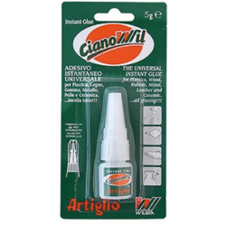 ADESIVO CIANOCRILATO ARTIGLIO CIANOWIL gr. 5 - WILBRA características