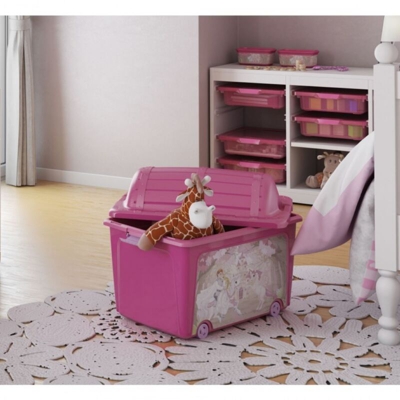 Contenitore Scatola In Plastica Rosa W Toy Box Multiuso 57x39x43H - KETER - ABM